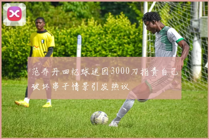 范乔丹回忆球迷因3000刀指责自己破坏串子情景引发热议